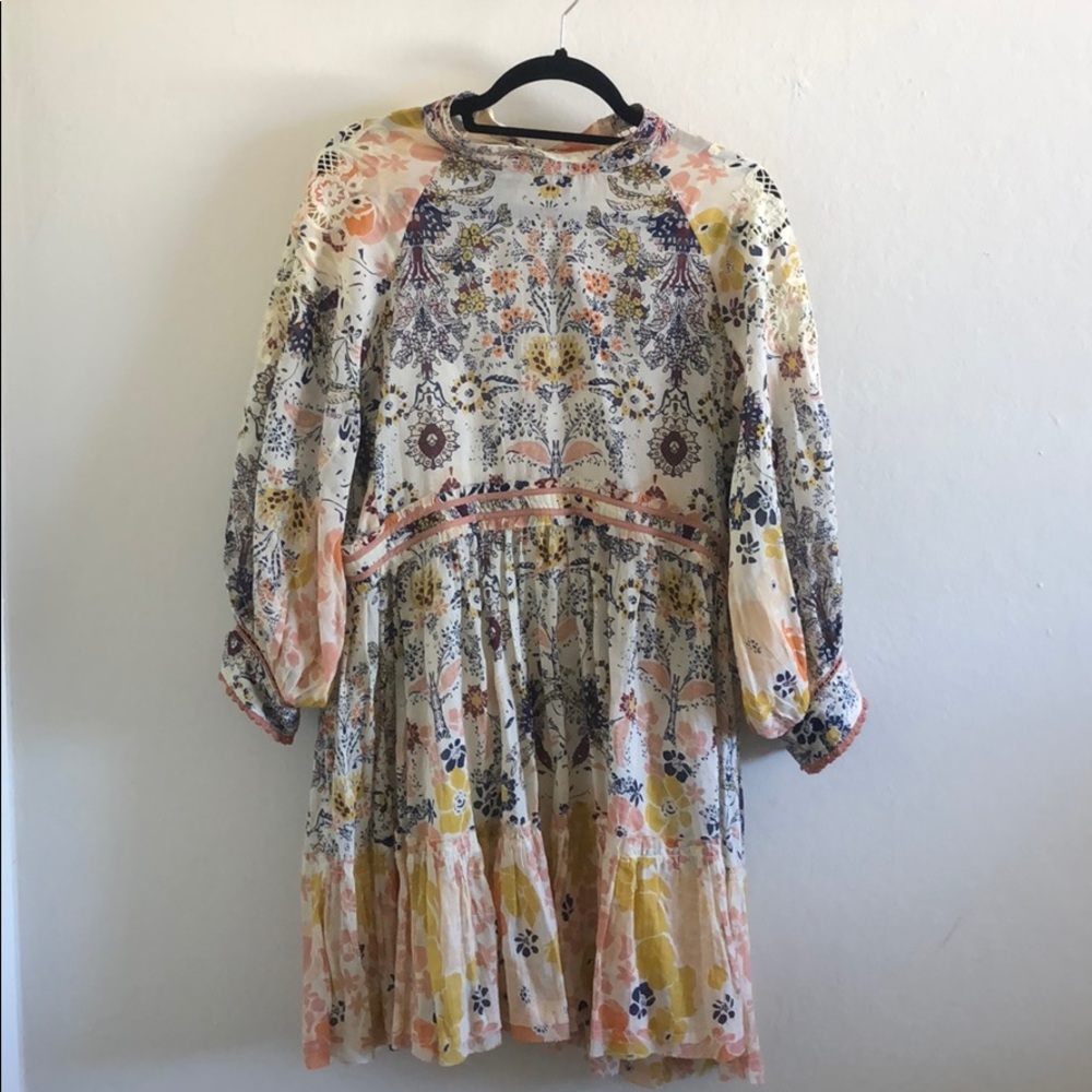 Free people flowy long sleeve dress